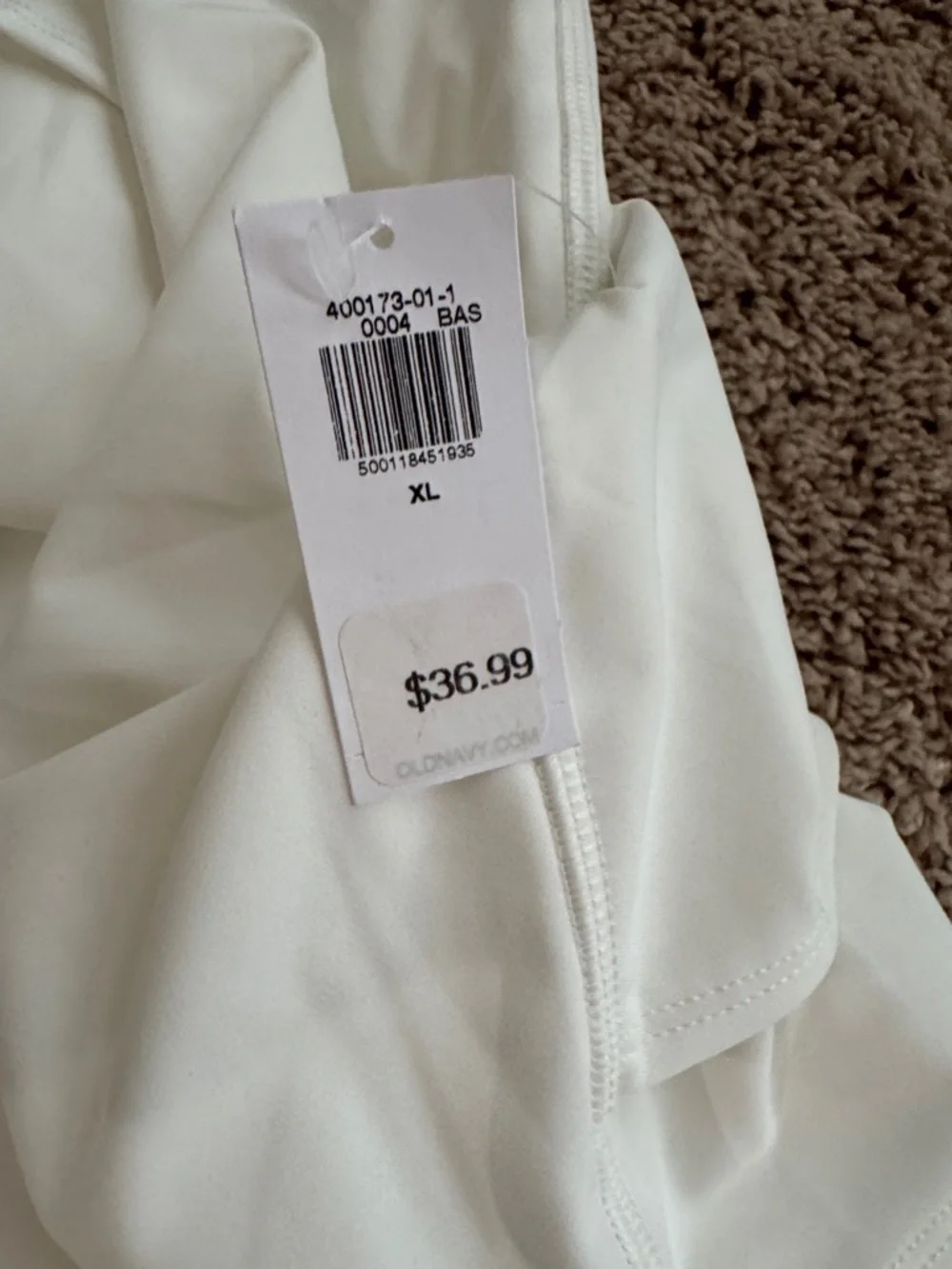Old Navy White Athletic Skirt with built in shorts - Picture 5 of 6